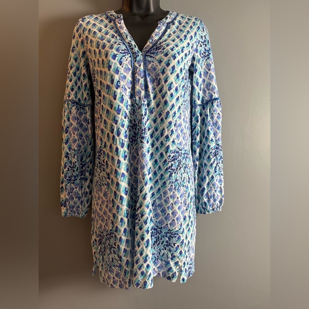 Lilly‎ Pulitzer Joy Tunic Dress XXS PTP 16" 32" Shoulder to Hem Resort Wear NWT